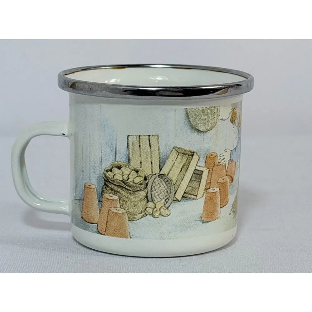 Beatrix Potter Peter Rabbit Enamelware Childs Bowl Mug Tea Cup Garden 2017